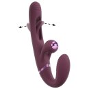You2Toys Javida Strapless Strap-On Dual Vibrator with Flicking Tongue and Remote Control