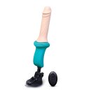 B-Vibe Thrusting Dildo Machine Türkis