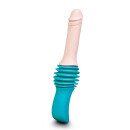 B-Vibe Thrusting Dildo Machine Turquoise
