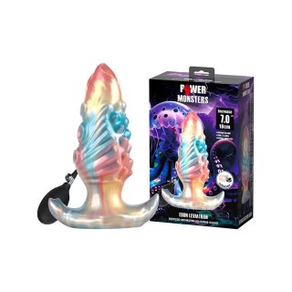 Power Monsters Ebon Leviathan Aufblasbarer Analplug 18 cm Mehrfarbig