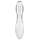 Satisfyer Glas Doppeldildo mit Struktur 20 cm