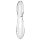 Satisfyer Glas Doppeldildo mit Struktur 20 cm