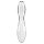 Satisfyer Glas Doppeldildo mit Struktur 20 cm