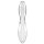 Satisfyer Glas Doppeldildo mit Struktur 20 cm