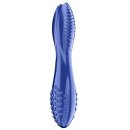 Satisfyer Glas Doppeldildo mit Struktur 20 cm