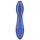 Satisfyer Glas Doppeldildo mit Struktur 20 cm