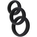 Hidden Desire Set of 3 Black Stamcock Cockrings