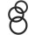 Hidden Desire Set of 3 Black Stamcock Cockrings