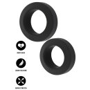 Hidden Desire Double Stackers Silicone C-Rings Set L 2 Pieces
