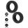 Hidden Desire Double Stackers Silicone C-Rings Set L 2 Pieces