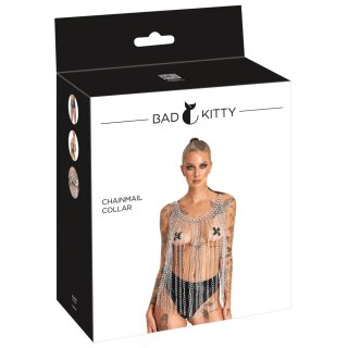 You2Toys Bad Kitty Körperkette Kragen Rock Gürtel Silberfarben