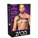 ZADO Leder Brustharness Einseitig Schwarz XL/2XL