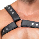 ZADO One-Sided Leather Chest Harness Black XL/2XL