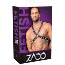 ZADO X-Brustharness aus Leder Schwarz
