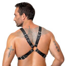 ZADO X-Brustharness aus Leder Schwarz