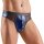Svenjoyment Wetlook Riostring mit Netz-Einsätzen Dunkelblau L