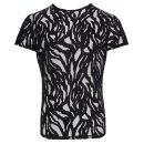 Svenjoyment Shirt in Ausbrenner-Optik Schwarz XL