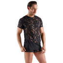 Svenjoyment Shirt in Ausbrenner-Optik Schwarz 2XL