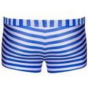 Svenjoyment Streifen-Pants mit Handmanschetten Blau Weiß S