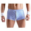 Svenjoyment Streifen-Pants mit Handmanschetten Blau Weiß L