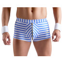 Svenjoyment Streifen-Pants mit Handmanschetten Blau Weiß XL