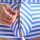 Svenjoyment Streifen-Pants mit Handmanschetten Blau Weiß 3XL