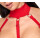 Cottelli Collection Krankenschwester Ouvert Set Weiß Rot M
