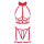Cottelli Collection Krankenschwester Ouvert Set Weiß Rot L