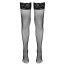 Cottelli Collection Hold-Up Fishnet Stockings Black S