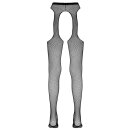 Cottelli Collection Netz Straps-Strumpfhose Ouvert Schwarz S/M