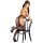 Cottelli Collection Fishnet Suspender Tights Black L/XL
