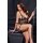 Cottelli Collection Suspender Chemise Set with Wrist Cuffs S Black