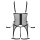 Cottelli Collection Suspender Chemise Set with Wrist Cuffs S Black