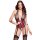 Cottelli Collection Bondage Suspender Body with Wrist Cuffs XL Black
