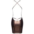 Cottelli Collection Neckholder-Minikleid mit String Roségold-Kupfer L