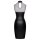 Cottelli Collection Mattlook Kleid mit Netz-Einsätzen Schwarz S