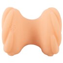 Gina Glitter 4 Function Toy Cock Ring and Masturbator Transparent 7 cm