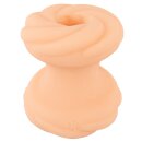 Gina Glitter 4 Function Toy Cock Ring and Masturbator Transparent 7 cm