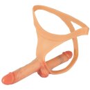 You2Toys Strap-on-String mit Doppel-Dildo Natur