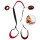 You2Toys Bad Kitty Neck-Thigh Restraint Set Black Red