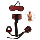 You2Toys Bad Kitty Hals- und Handfessel-Set Schwarz Rot