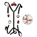 You2Toys Bed Bondage Set Black Red