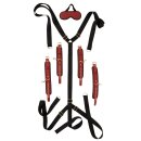 You2Toys Bed Bondage Set Black Red