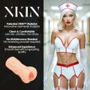 Xkin Carreer Girls Naughty Nurse Tiffany Throatcheck Small Masturbator Beige