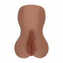 Xkin Raw Velvet Vice Large Masturbator Brown
