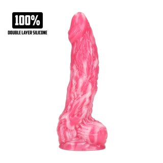 Shots Ouch Imp Demon Silicone Dildo Red 18.5 cm