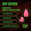 Shots Ouch Imp Demon Silicone Dildo Red 18.5 cm