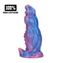 Shots Ouch Galactic Night Fiend Silicone Dildo Purple 18 cm