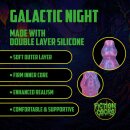 Shots Ouch Galactic Night Fiend Silicone Dildo Purple 18 cm