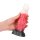 Shots Ouch Space Night Fiend Dildo Silikon Rot/Weiß 18 cm